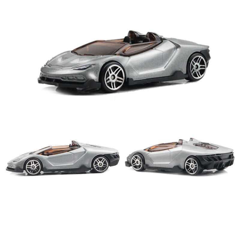Sliding Alloy Car Model Street Stall Children's Pocket Toy Model Scene Cake Decoration Car Supermarket Boy