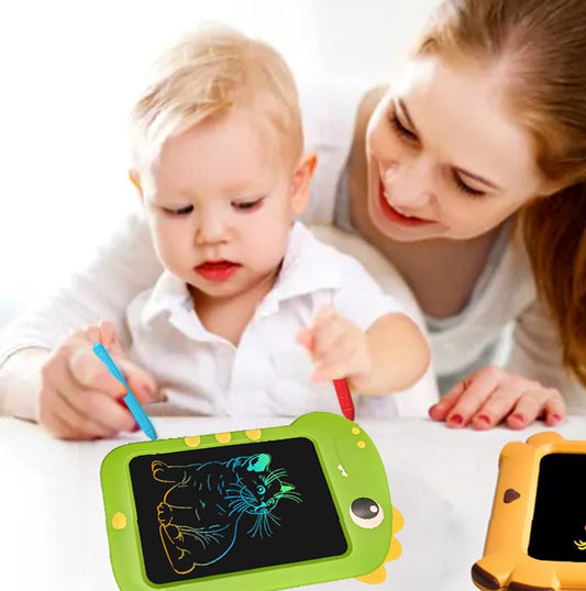 Cross-border Cartoon 8.5 Inch Early Education Puzzle Graffiti Lcd Drawing Board Learning Writing Draft Writing Board LCD Writing Board