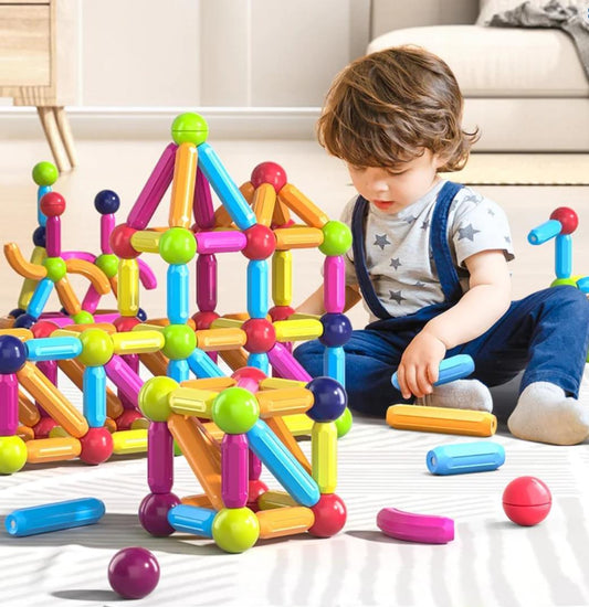 Variety Toys Puzzle Magnetic Building Blocks Magnetic Pieces Children&amp;#039;s Magnets Baby Iron-absorbing Magnetic Rods Boys And Girls Magnetic Rods