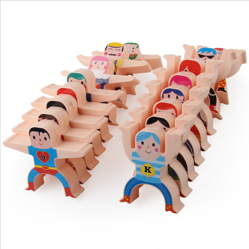 Multiplayer Cartoon Hercules Building Blocks Parent-child Interactive Toy Stacking High Game Balance Plastic Blocks