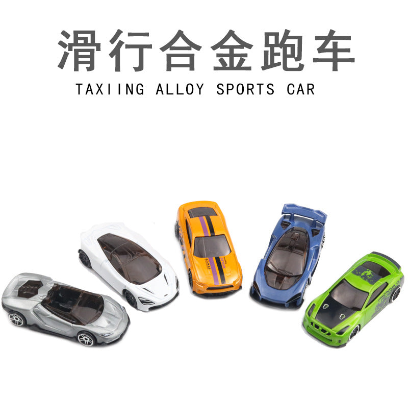 Sliding Alloy Car Model Street Stall Children&amp;amp;amp;#039;s Pocket Toy Model Scene Cake Decoration Car Supermarket Boy
