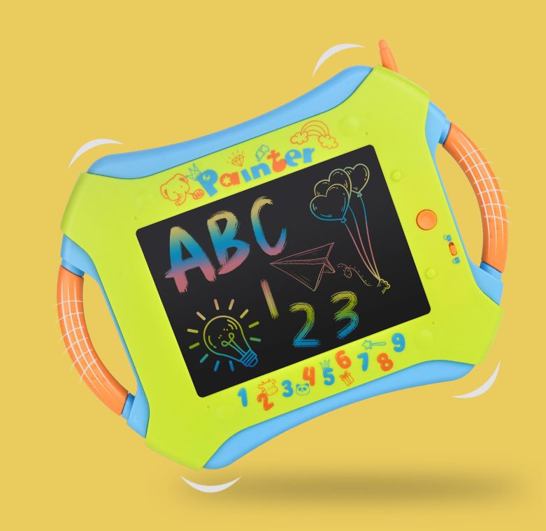 Foreign Trade Cartoon Children&#039;s Graffiti Hand-painted Painting LCD Writing Board Gift Light Energy Small Blackboard Early Education Writing Board