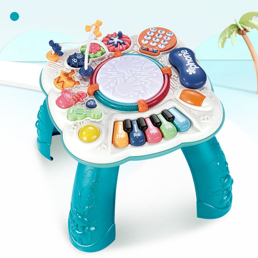 Early Childhood Education Game Table Children&#039;s Multifunctional Educational Baby Learning Baby Toy Table 1 Year Old 6 Months 2 Boys 10