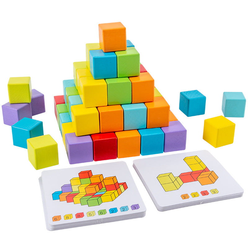 Three-Dimensional Space Thinking Toy Cube Building Block