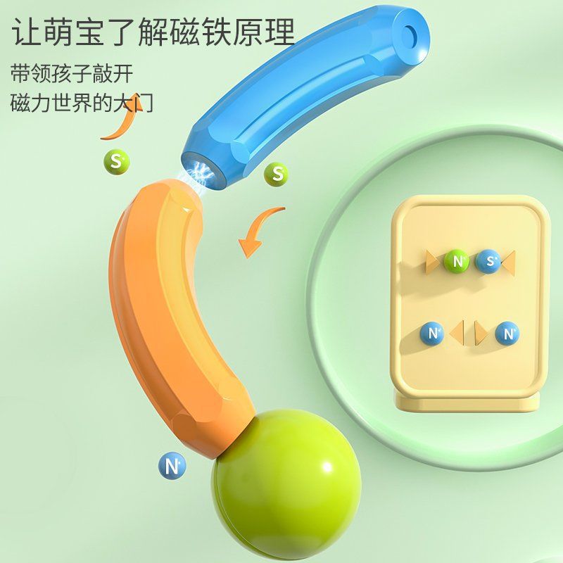 Variety Toys Puzzle Magnetic Building Blocks Magnetic Pieces Children&amp;#039;s Magnets Baby Iron-absorbing Magnetic Rods Boys And Girls Magnetic Rods