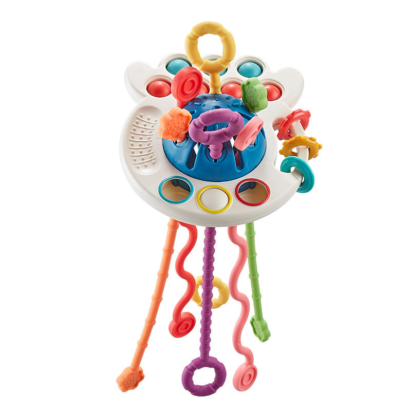 Baby Educational Fun Finger Pumping Toys Can Be Pressed And Slidable Enlightenment Early Education Octopus Pulling Toys