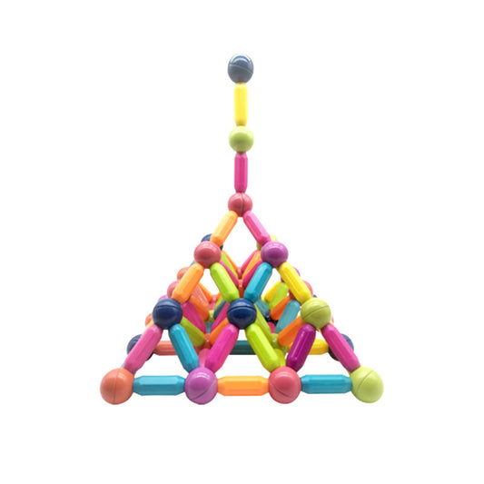Cross-border Variety Magnetic Rod Magic Large Children&#039;s Early Education Educational Toys Boys And Girls Baby Putting Magnetic Building Blocks