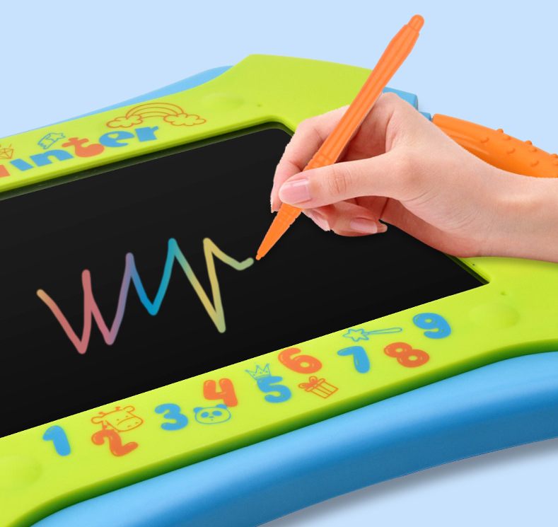 Foreign Trade Cartoon Children&#039;s Graffiti Hand-painted Painting LCD Writing Board Gift Light Energy Small Blackboard Early Education Writing Board