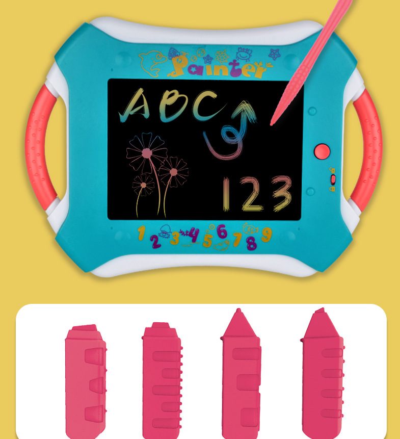 Foreign Trade Cartoon Children&#039;s Graffiti Hand-painted Painting LCD Writing Board Gift Light Energy Small Blackboard Early Education Writing Board