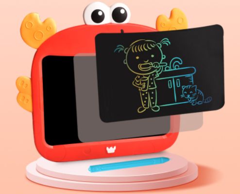 Cross-border Cartoon 8.5 Inch Early Education Puzzle Graffiti Lcd Drawing Board Learning Writing Draft Writing Board LCD Writing Board